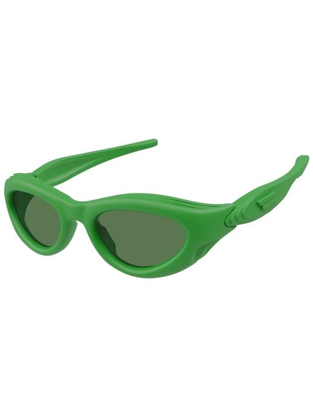 Eyewear Oval Sunglasses Green - BOTTEGA VENETA - BALAAN 3