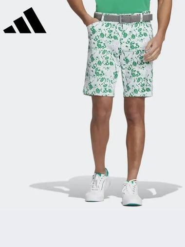 HT6869 Play Green Graphic Shorts - ADIDAS GOLF - BALAAN 1