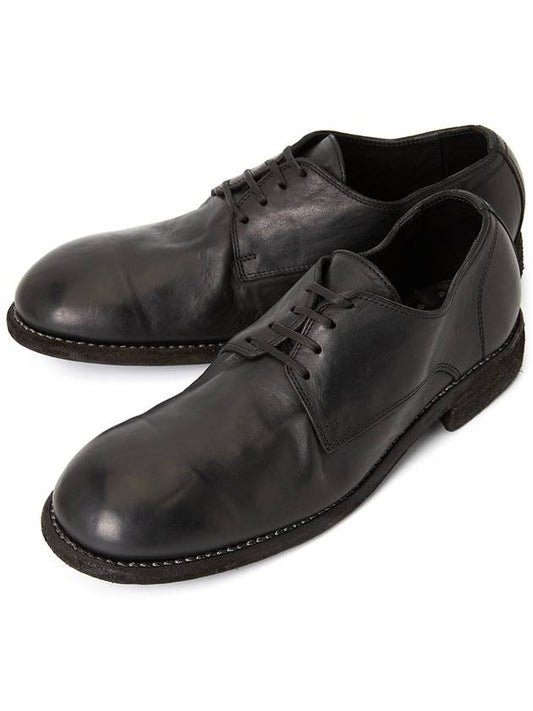 992 Horse Leather Classic Derby Shoes Black - GUIDI - BALAAN 2