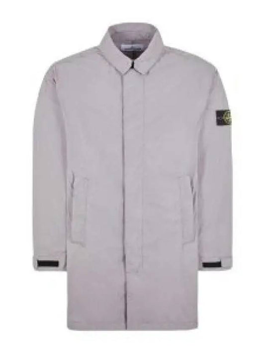 Micro Twill Compass Badge Trench Coat Dove Grey - STONE ISLAND - BALAAN 2