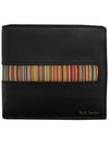 24SS Rainbow Line Half Wallet Black M1A 4832 AINSET 79 - PAUL SMITH - BALAAN 1