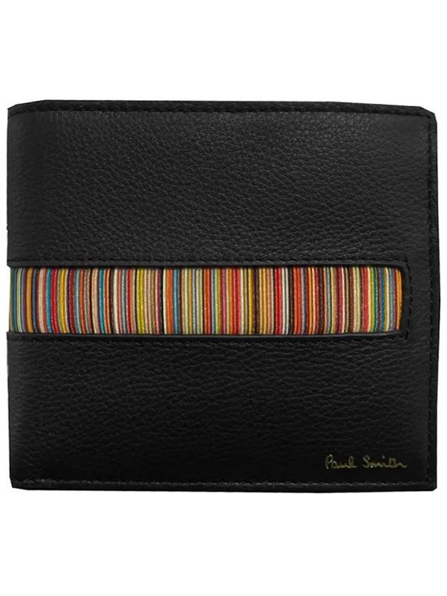 24SS Rainbow Line Half Wallet Black M1A 4832 AINSET 79 - PAUL SMITH - BALAAN 1