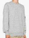 Diagonal Raised Fleece Lens Sweatshirt Grey - CP COMPANY - BALAAN 4