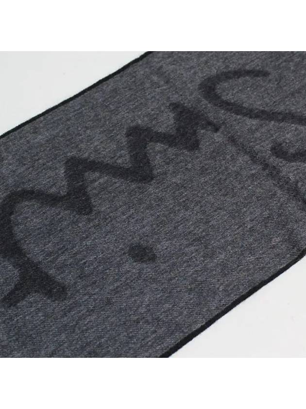 Tilt Logo Wool Muffler Black - PAUL SMITH - BALAAN 6