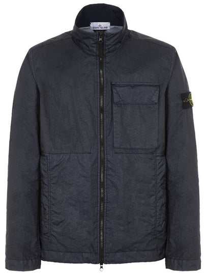 Men's Wappen Patch Membrana 3L TC Nylon Jacket Navy - STONE ISLAND - BALAAN 2