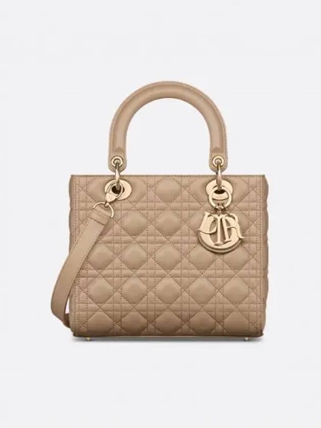 Lady Cannage Lambskin Medium Tote Bag Biscuit - DIOR - BALAAN 2