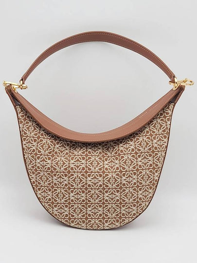 Luna Anagram Jacquard Shoulder Bag Tan Pecan - LOEWE - BALAAN 2