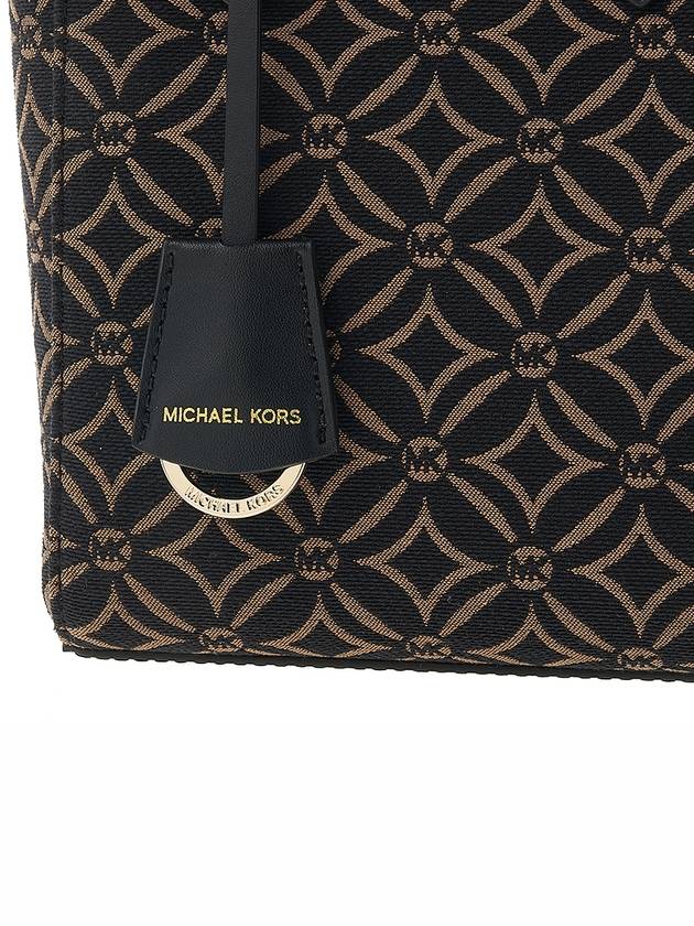 Sinclair Extra Small Jacquard Tote Bag Black Dark Camel - MICHAEL KORS - BALAAN 9