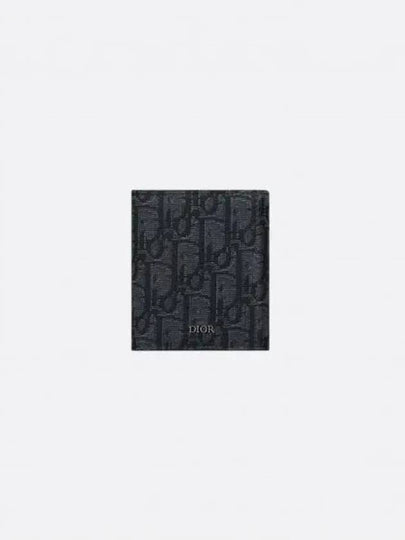 Oblique Jacquard Half Wallet Black - DIOR - BALAAN 2