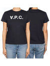 VPC Logo Organic Cotton Short Sleeve T-Shirt Navy - A.P.C. - BALAAN 5