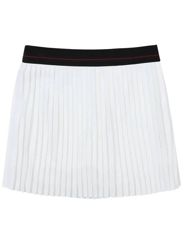 Golf wear pleated design golf culotte WHITE - WHITEBALL - BALAAN 5