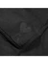 Men's Tone On Tone Heart Logo Embroidered Shorts Black - AMI - BALAAN.