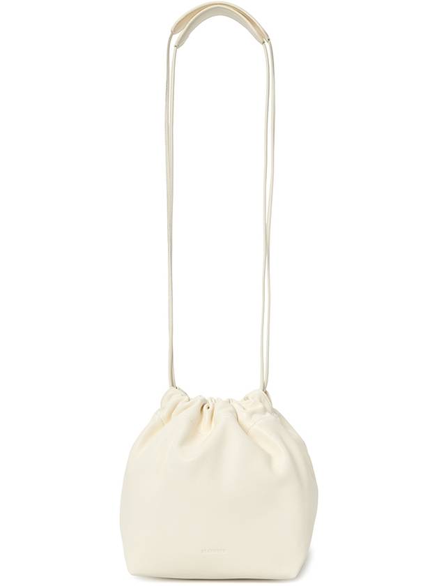 Drawstring Nappa Bucket Bag White - JIL SANDER - BALAAN 8