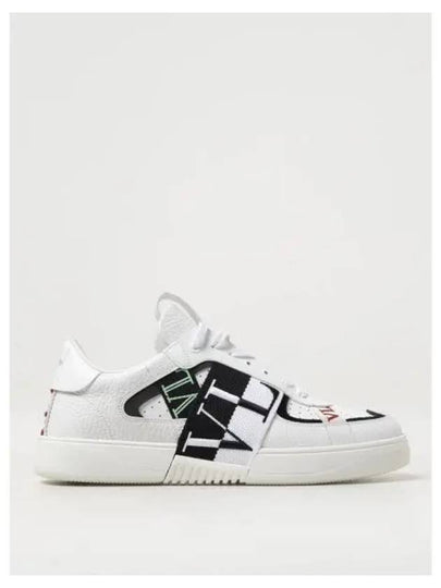 VL7N Logo Label Weaving Band Low Top Sneakers White - VALENTINO - BALAAN 2