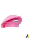 Soft Wool Beret Pink - GANNI - BALAAN 2