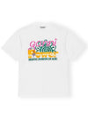 Relaxed Power of Sun Cotton Short Sleeve T-Shirt White B0481010388 - GANNI - BALAAN 3