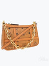 Monogram Print Chain Shoulder Bag Brown - MCM - BALAAN 2