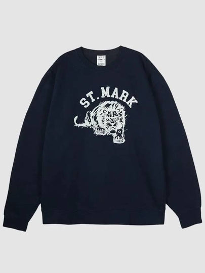 Unisex ST MARK Sweatshirt Deep Navy FG BLUE - WILD DONKEY - BALAAN 2