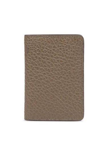 Bovine Leather Card Wallet Brown - MAISON MARGIELA - BALAAN 1