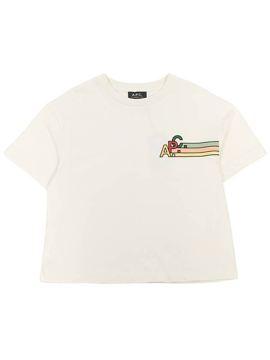 Embroidery Logo Short Sleeve T-Shirt White - A.P.C. - BALAAN 2