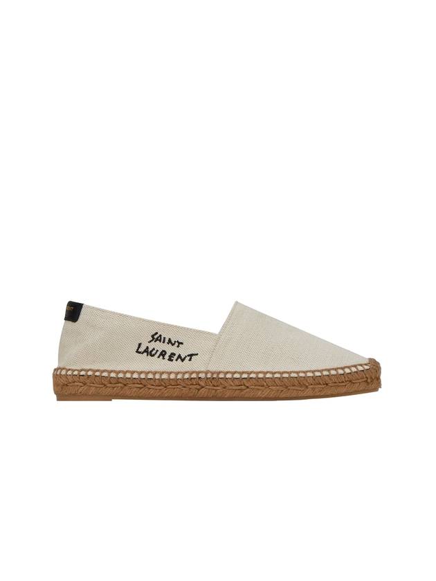 Logo Monogram Espadrilles Beige - SAINT LAURENT - BALAAN 2