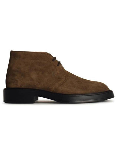 Desert Round Toe Suede Ankle Boots Brown - TOD'S - BALAAN 2