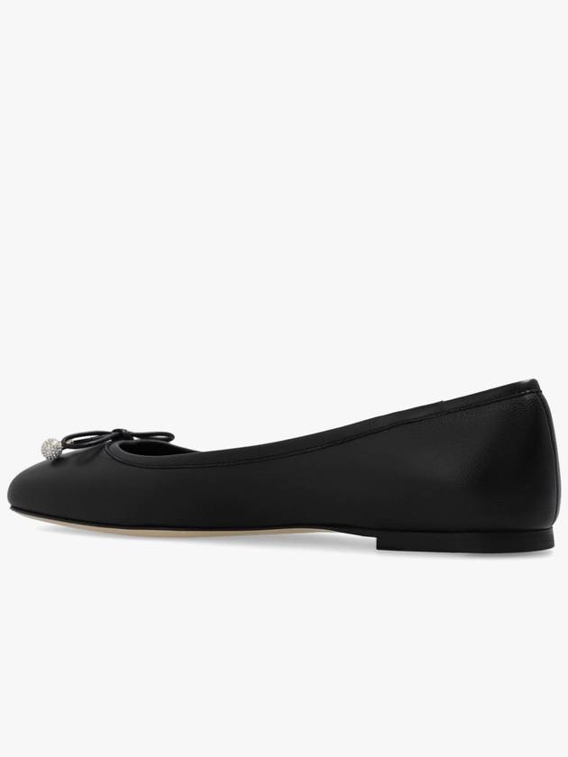 Jimmy Choo ‘Elme’ Leather Ballet Flats, Women's, Black - JIMMY CHOO - BALAAN 5