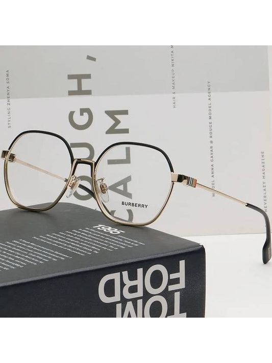 Glasses Frame BE1379D 1109 Metal Asian Fit Square Winston - BURBERRY - BALAAN 2