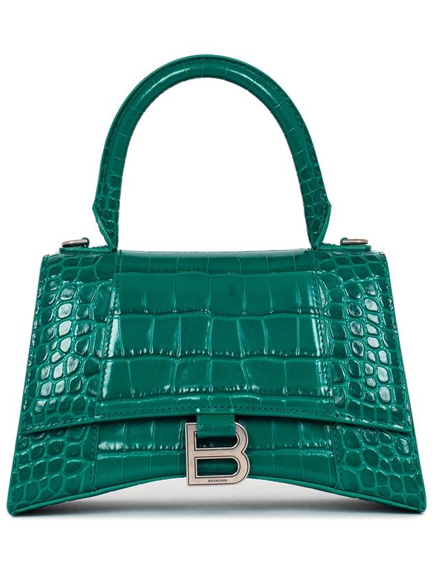 Hourglass Crocodile Small Tote Bag Green - BALENCIAGA - BALAAN 2