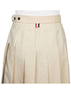 Classic Typewriter Midi Pleated Skirt Khaki - THOM BROWNE - BALAAN 7