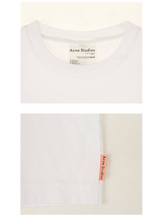 Round Neck Oversized Fit Short Sleeve T-shirt White - ACNE STUDIOS - BALAAN 7