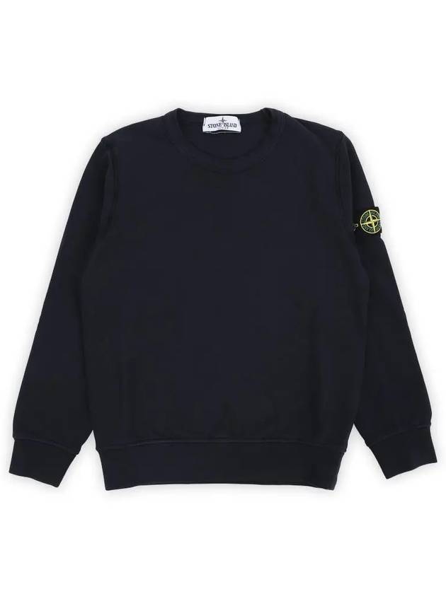 Kids Garment Dyed Logo Wappen Patch Sweatshirt Navy - STONE ISLAND - BALAAN 3