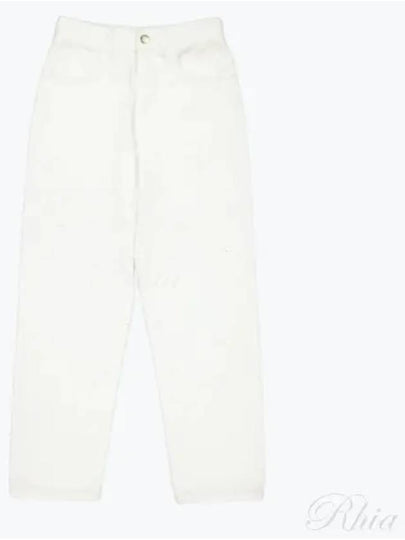 Cotton Cropped Jeans White - MONCLER - BALAAN 2