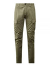 Stretch Sateen Ergonomic Lens Cargo Straight Pants Green - CP COMPANY - BALAAN 2