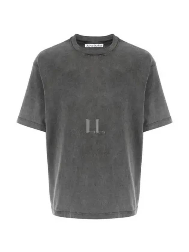 Back Logo Patch Crew Neck Short Sleeve T-Shirt Faded Black - ACNE STUDIOS - BALAAN 2