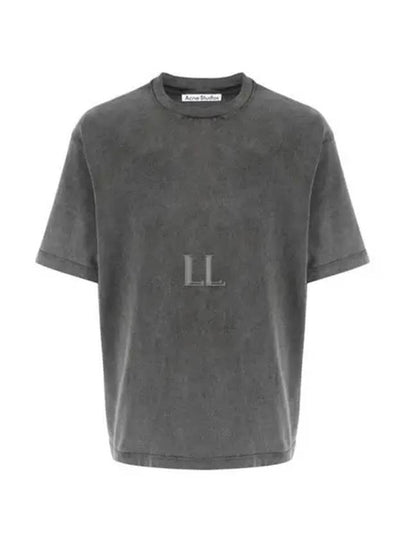 Back Logo Patch Crew Neck Short Sleeve T-Shirt Faded Black - ACNE STUDIOS - BALAAN 2