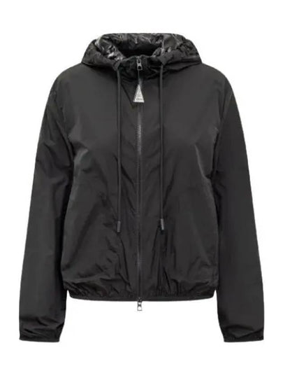 Women's Cassie Hooded Jacket Dark Grey - MONCLER - BALAAN 2