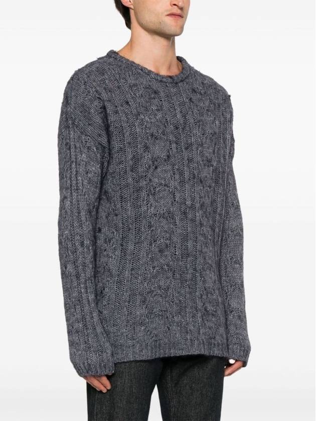 Popover Round Neck Knit Top Stormy Blue - OUR LEGACY - BALAAN 4