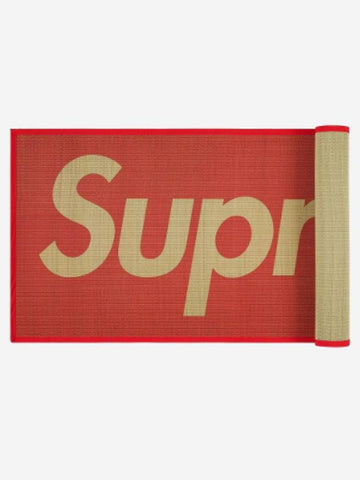 Woven Straw Mat Red Woven Straw Mat - SUPREME - BALAAN 1