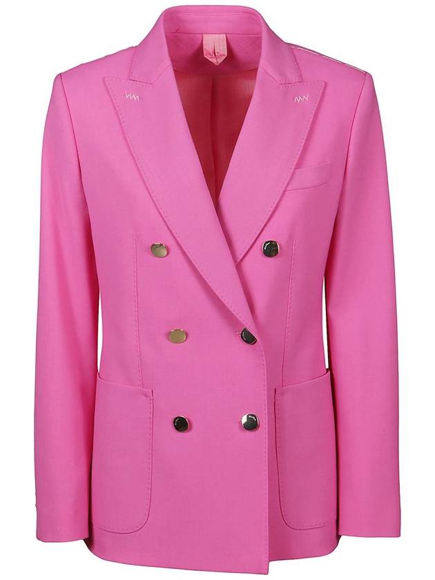 double breasted mohair jacket pink - MAX MARA - BALAAN 2