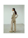 Wool hairline tweed overalls A22AT05DT TOP IVORY - AURALEE - BALAAN 5