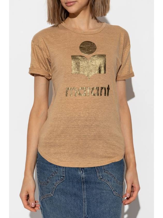 Marant Etoile T-shirt Koldi, Women's, Beige - ISABEL MARANT ETOILE - BALAAN 3