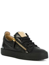 May London Gold Low Top Sneakers Black - GIUSEPPE ZANOTTI - BALAAN 4