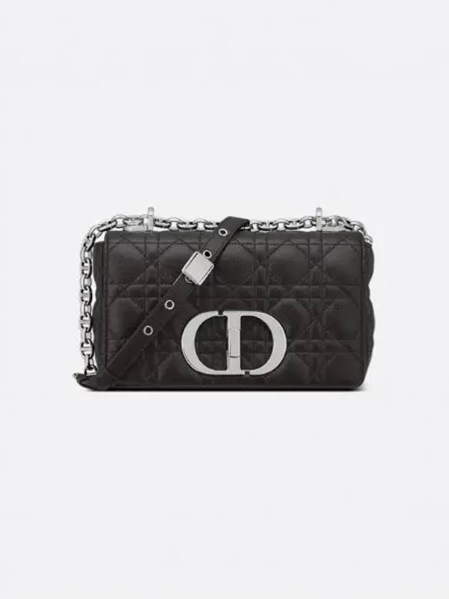 CD silver logo Caro shoulder bag black - DIOR - BALAAN 2