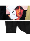 6035 667 001 Portrait Printing Black Turban Shirt Button closure will fit the portrait perfectly - GIVENCHY - BALAAN 6