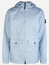 Membrana 3L TC Hooded Jacket Sky Blue - STONE ISLAND - BALAAN 2