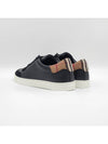 Vintage Check Panel Leather Low Top Sneakers Black - BURBERRY - BALAAN 4