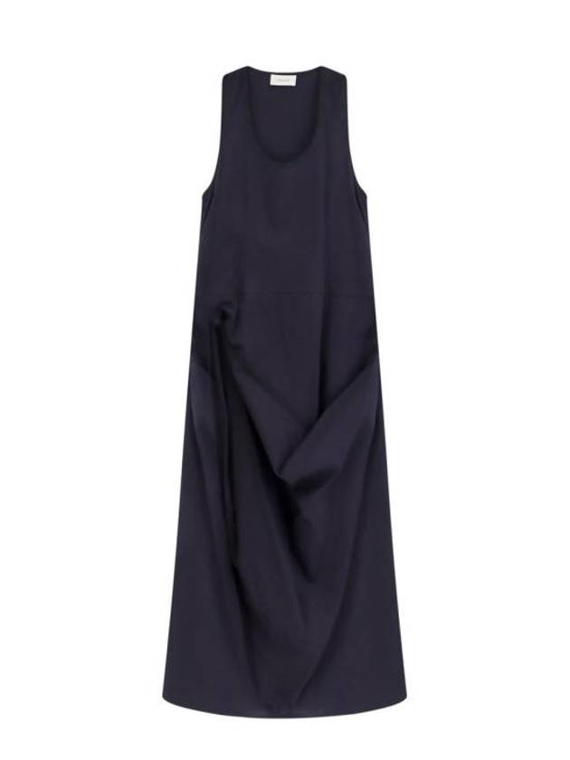 Sleeveless Wrap Midi Dress Midnight Indigo - LEMAIRE - BALAAN 2