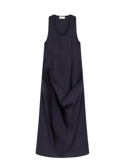 Sleeveless Wrap Midi Dress Midnight Indigo - LEMAIRE - BALAAN 2