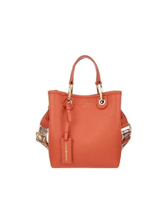 ARMANI 30 9 29 Women s Grained Leather Shopper Bag Brick 271484 - EMPORIO ARMANI - BALAAN 1